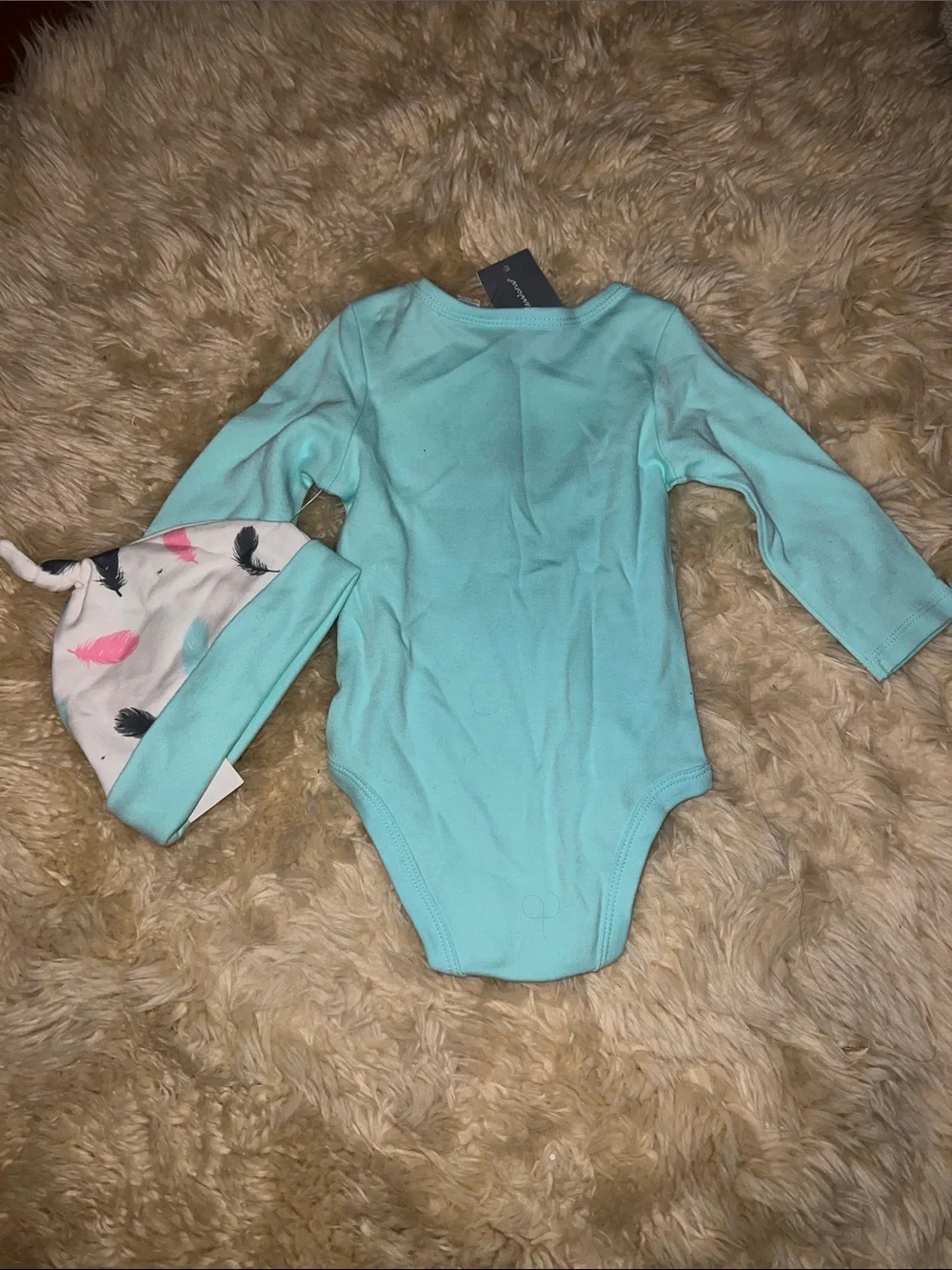 Aqua 'Mommy's Little Free Spirit' Long-Sleeve Baby One-Piece